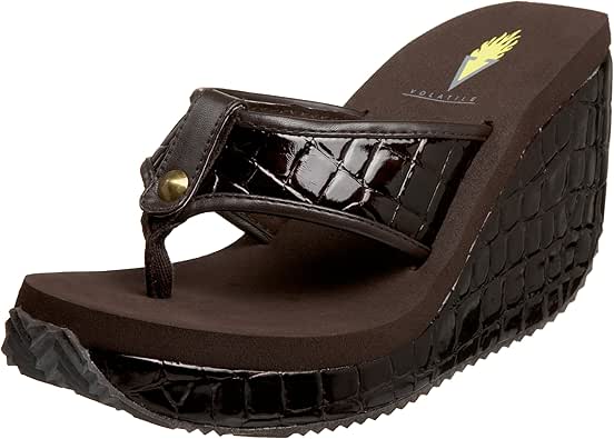OLIVIA MILLER Womenâs Hooded Beaded Thong Sandals, Black - Bob's Stores