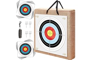 ZMATLIAO Archery Target Shooting Targets Bow Targets - Straw Target Practice Archery Backstop Archery Targets for Backyard for Compound Bow & Recurve Shooting Practice Outdoors17.7×17.7×2.4 in