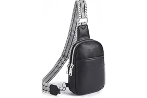 Telena Small Sling Bag for Women Vegan Leather Fashionable Fanny Pack Crossbody Bags for Women Chest Bag for Travel