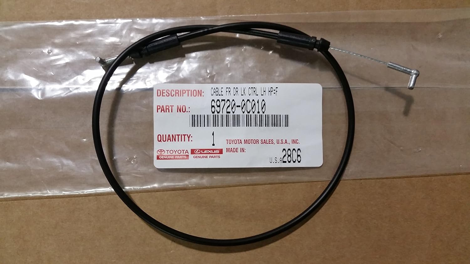 Amazon Com Genuine Toyota 69720 0c010 Door Cable Assembly Automotive