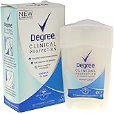 Degree Women Clinical Protection Anti-Perspirant Deodorant Shower Clean 1.70 oz (Pack of 2)