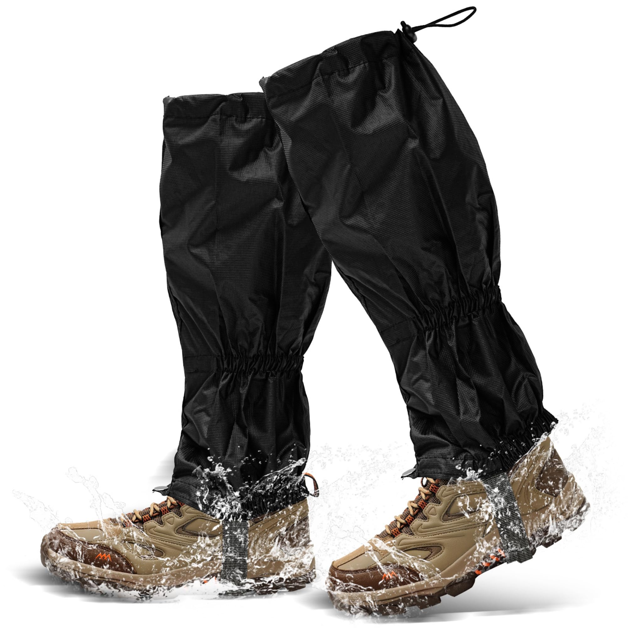 Hiking Gaiters, 1 Pair, Waterproof Outdoor Walking Gaiters, Hiking/Walking/Cycling Accessories, Gaitors for Men and Women, Outdoor Hiking Clothing - By TRIXES