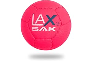 Lax Sak Soft Practice Lacrosse Balls, 1 & 2 Packs - Same Weight & Size as a Regulation Lacrosse Balls, Great for Indoor & Outdoor Practices, Less Bounce & Minimal Rebounds