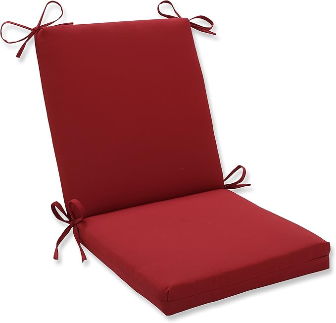 Pillow Perfect Indoor/Outdoor Red Solid Chair Cushion Squared Amazon