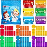 300 Count Bath Color Tablets for Kids, Non-Toxic & Fragrance-Free Fizzies Tablets, 6 Vibrant Water Colors, Kid-Friendly Bath Bombs Set for Fun Bath Time, Ideal for Kids Ages 3+
