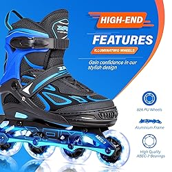 2PM Sports Vinal Boys and Girls Adjustable Flashing