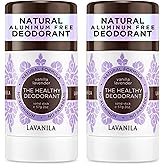 Lavanila Vanilla Lavender Deodorant for Women 2-Pack (2 Oz Each) - Natural Aluminum Free Solid Stick Deodorant, Made In USA, Vegan
