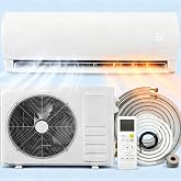 Uthfy 12000BTU 115V Mini Split Air Conditioner, 19 SEER 2 | Inverter Split Ac and Heat,Pre-charged Condenser, with Heat Pump,1 Ton,Installtion Kits Included, Cool Up to 750sq.ft
