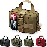 1000D Laser Cut Ifak Pouch, Upgrade Tactical Molle Rip Away EMT First Aid Ifak Pouches Medical Empty Bag for Duty Belt Backpack Vest