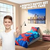 Marvel Spiderman Duvet Cover Set Single Bedding Kids Teens Blue view 5