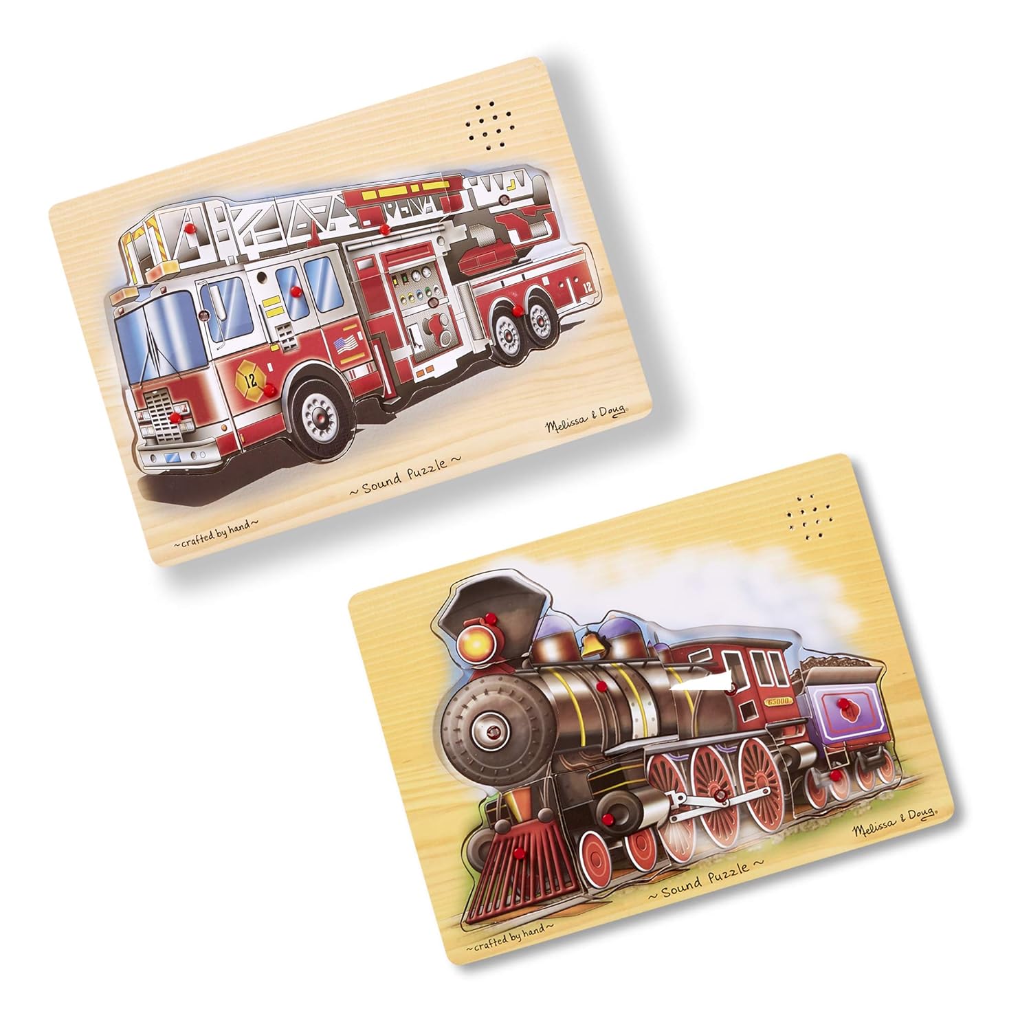 melissa and doug fire truck sound puzzle