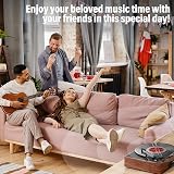 cotsoco Vinyl Record Player Turntable Bluetooth 2 Speakers 3 Speed Orange view 8