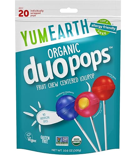 Amazon.com : YumEarth, Organic Pops, Assorted Flavors, 14