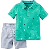 Carter's 2 Pc Playwear Sets, Print, New Born