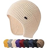 HiRui Knit Beanie Hats Winter Hats Ear Covers for Men Women-Warm Daily Headwear