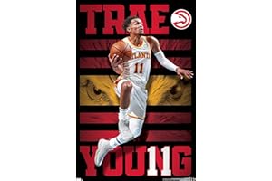 Trends International NBA Atlanta Hawks - Trae Young 20 Wall Poster, 34L x 22.4W, Unframed Version