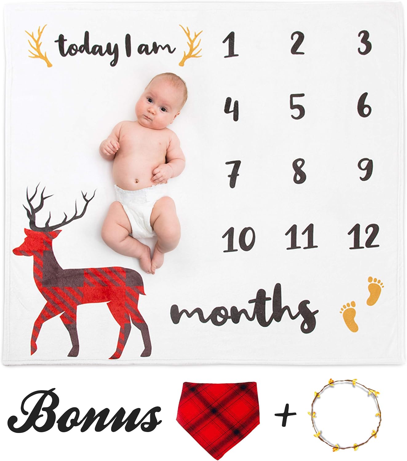 monthly baby picture blanket