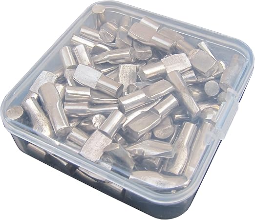 100 Pack In Storage Box Furniture Cabinet Closet Shelf Pegs Brass 3 16 Inch Spoon Shape Shelf Rests 100piece Set