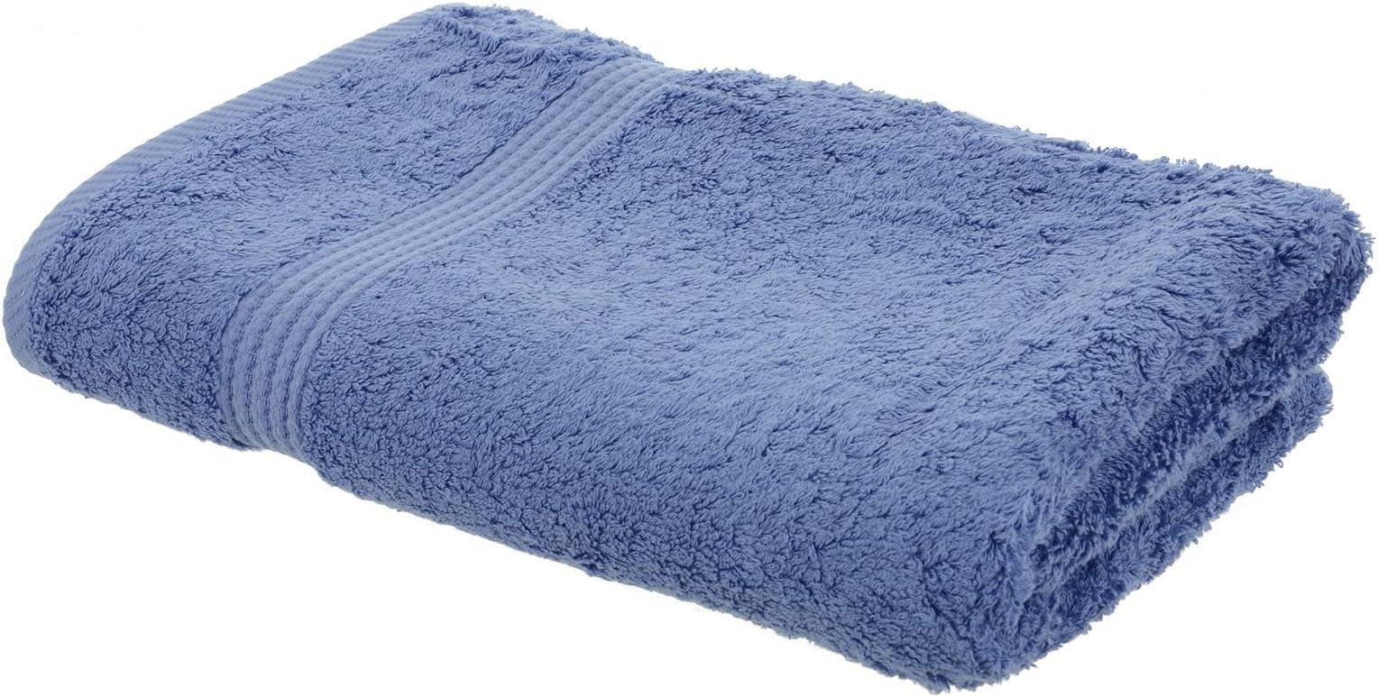Bamboo Bliss Delph Blue Bamboo Luxury Bath Towel Plush Soft Bathroom Bath Linen 70 x 140cm