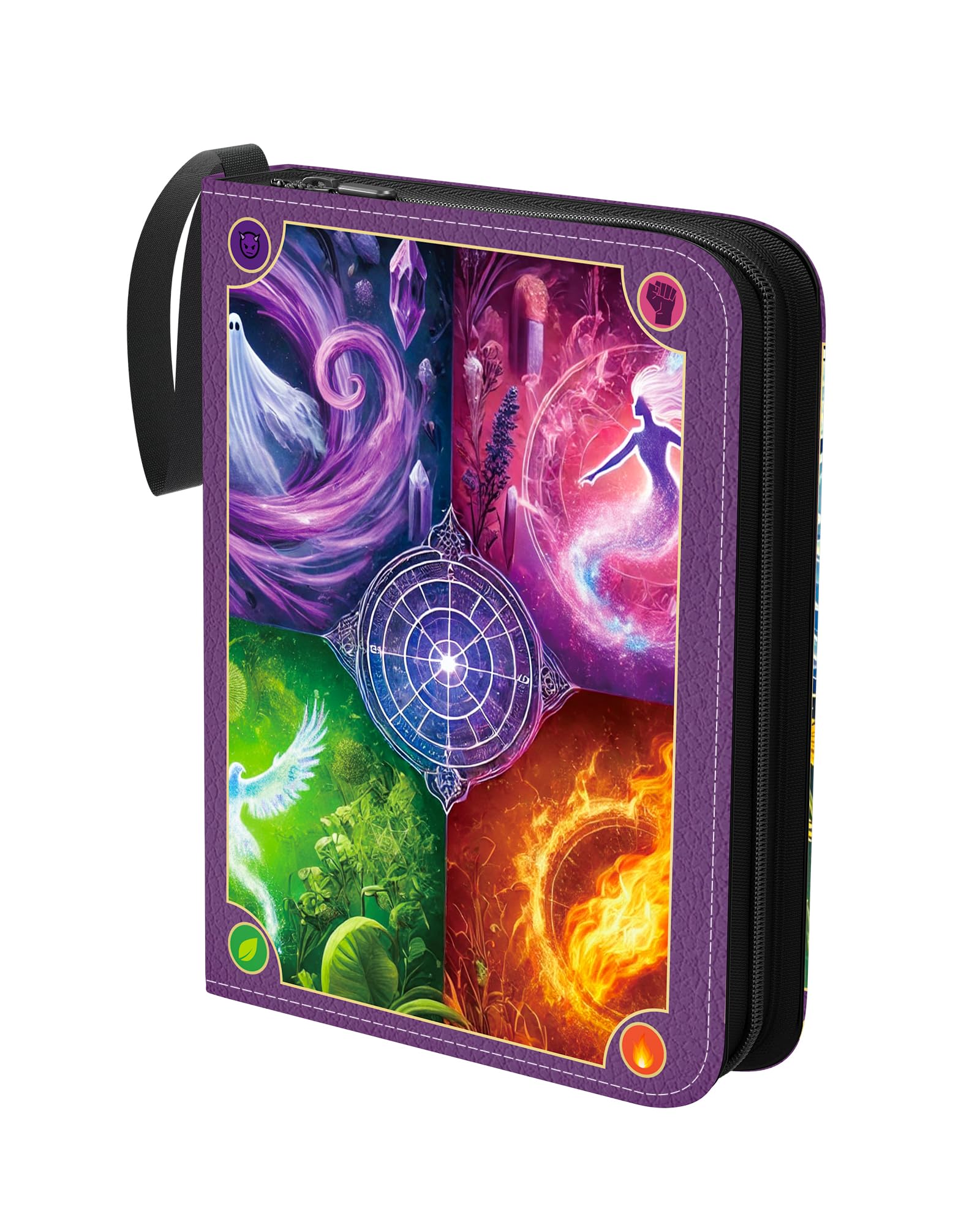 Trading Card Binder 4-Pockets, Card Holder 55 Pages,440 Card Capacity Collection for MTG, TCG,Game Cards,Sports Cards Xmas Gift