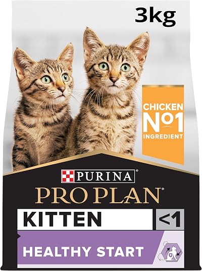 PRO PLAN Kitten 1-12M Healthy Start Dry Cat Food 3kg Chicken