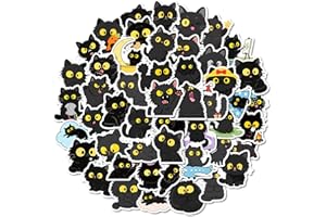 50 Pcs Cute Cat Stickers, Adorable Kitten Decals for Journals Planners Laptops Scrapbooking
