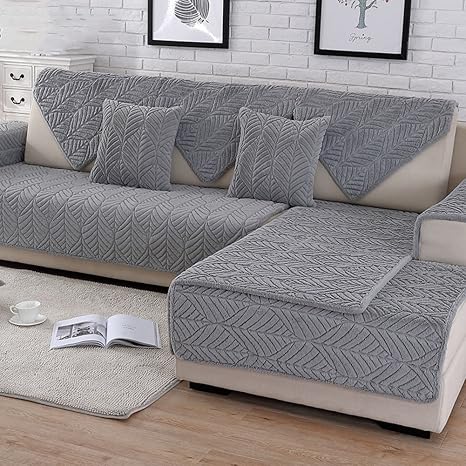 Hm Dx Plush Sofa Slipcover Thick Quilted Anti Slip Stain Resistant