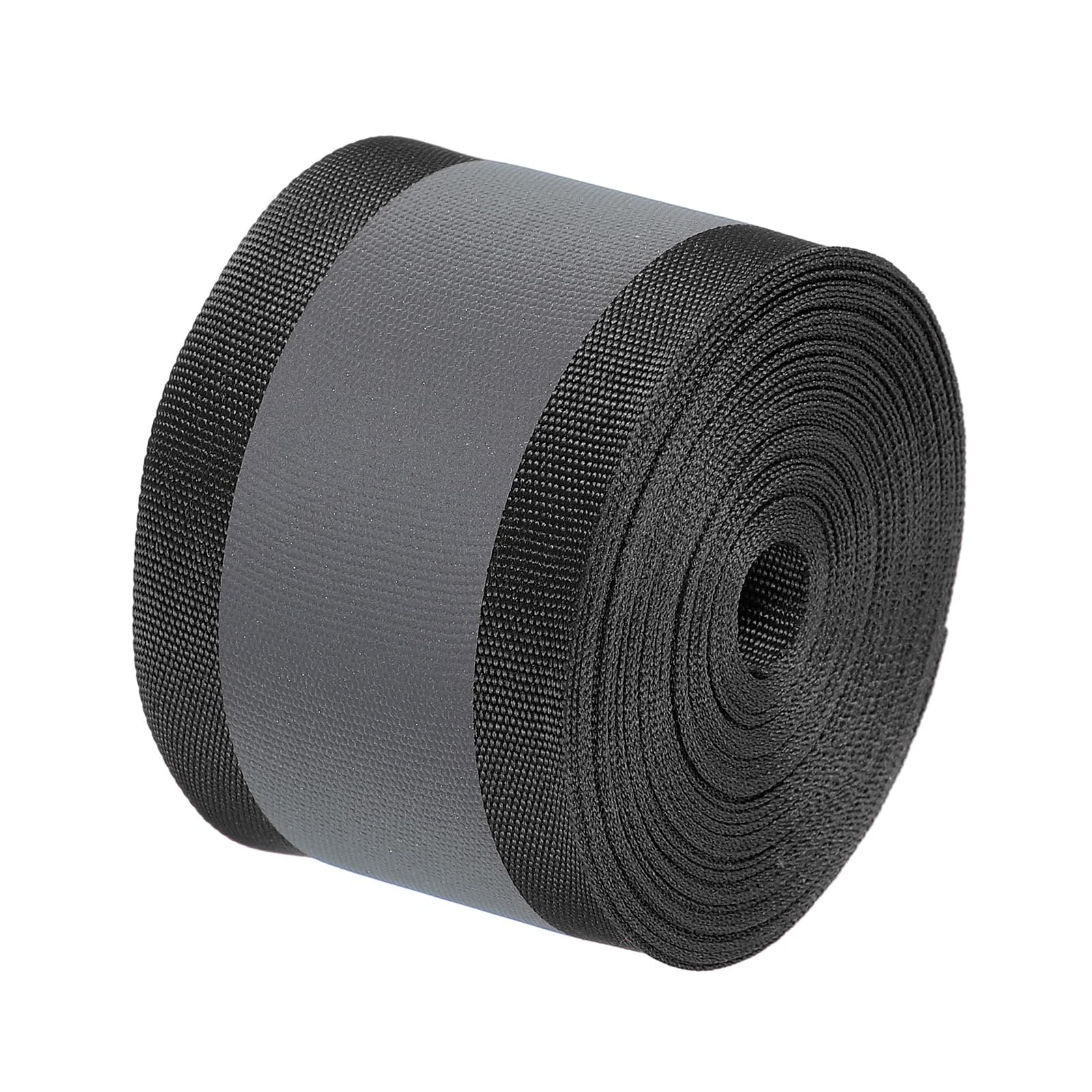 PATIKIL Reflective Tape Strip, 2" x 33FT High Visibility Reflective Strip Sew-on Reflective Tape DIY Safety Fabric Webbing for Bags Clothes Raincoats, Black