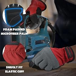 HANDLANDY Mens Work Gloves, Flexible Utility
