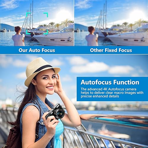 4K Digital Camera for Photography and Video Autofocus 48MP