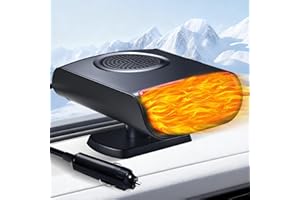 BSUIAK Portable Car Heater For Vehicle 12V: Heater For Car That Plugs Into Cigarette Lighter Window Defroster Dashboard Heater Portable Car Heater Automotive Heaters Compact Quiet Extended Power Cord