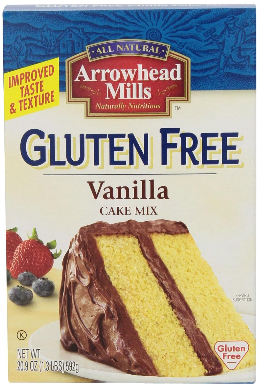 Gluten Free Vanilla Cake Mix 20.90 Ounces (Case of 6
