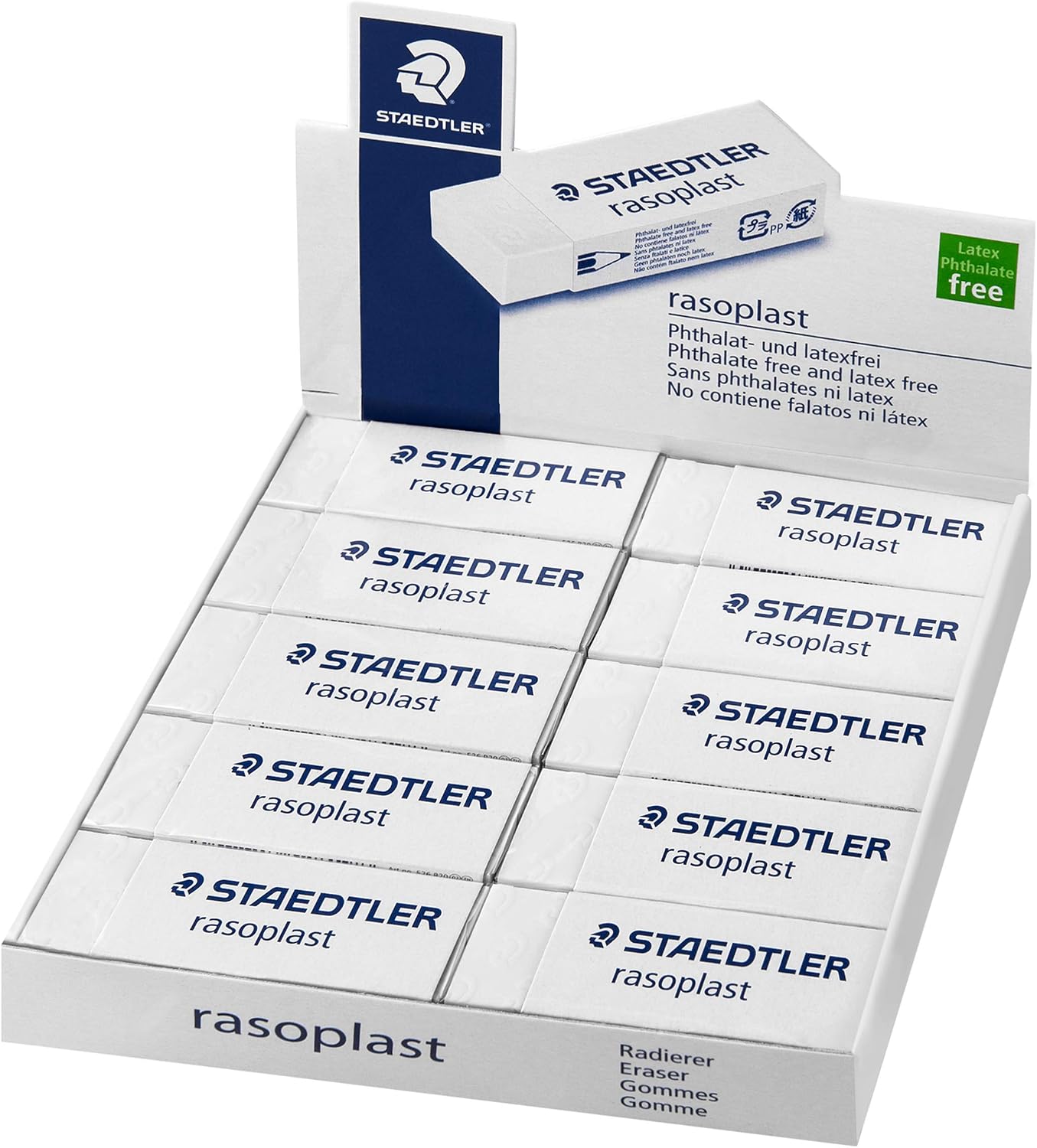 Staedtler 526 B20 Eraser, White, 65 x 13 x 23 mm - Image 3