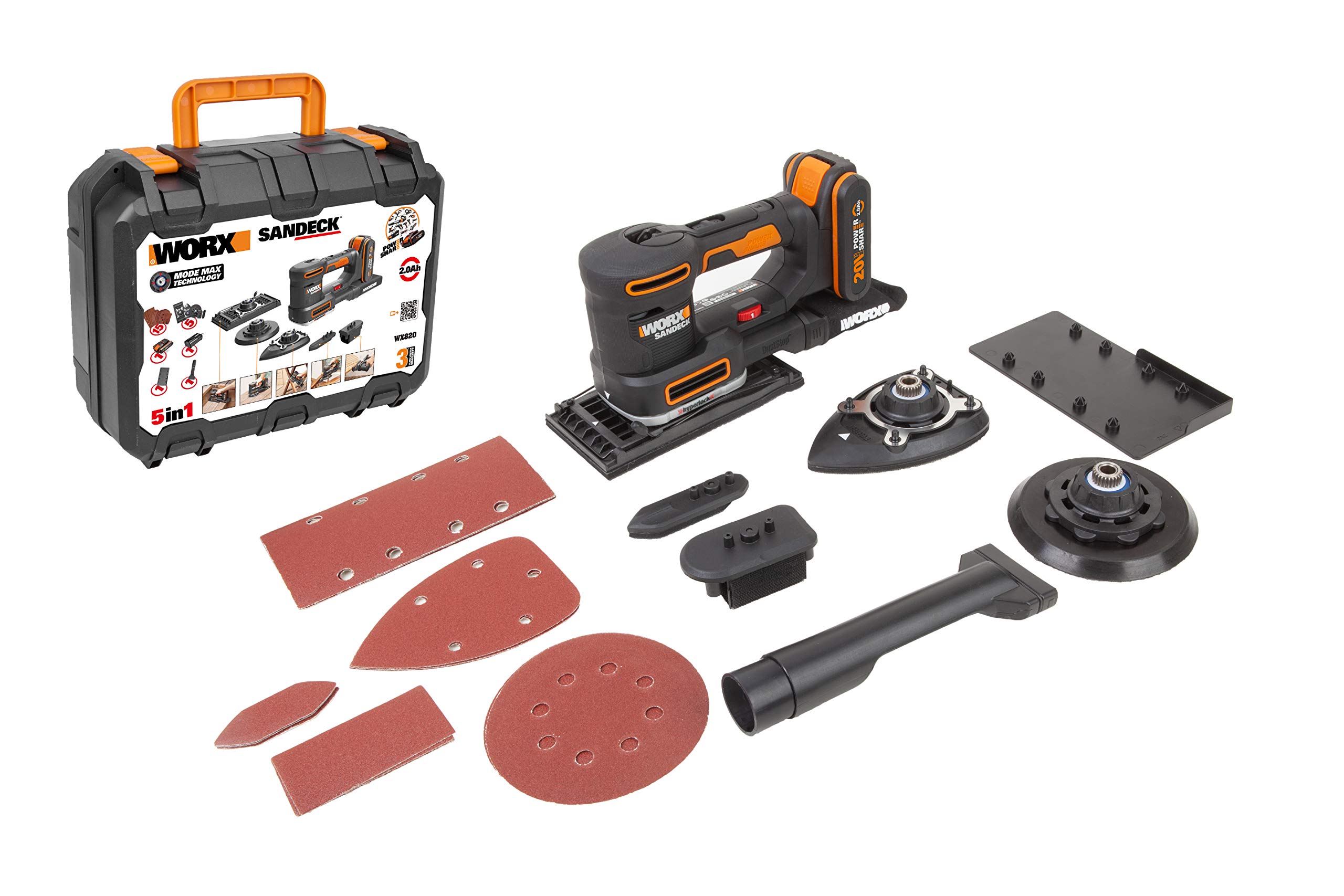 Buy WORX 18V(20V MAX) Cordless Multi Sander, PowerShare, 5 in 1