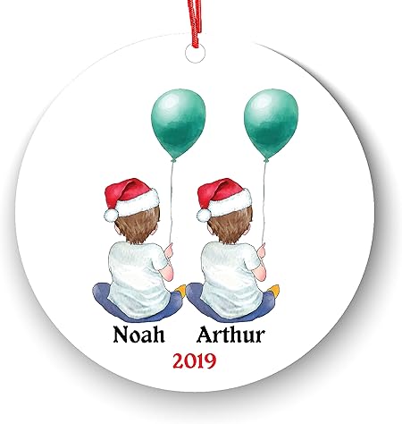 twins first christmas ornament