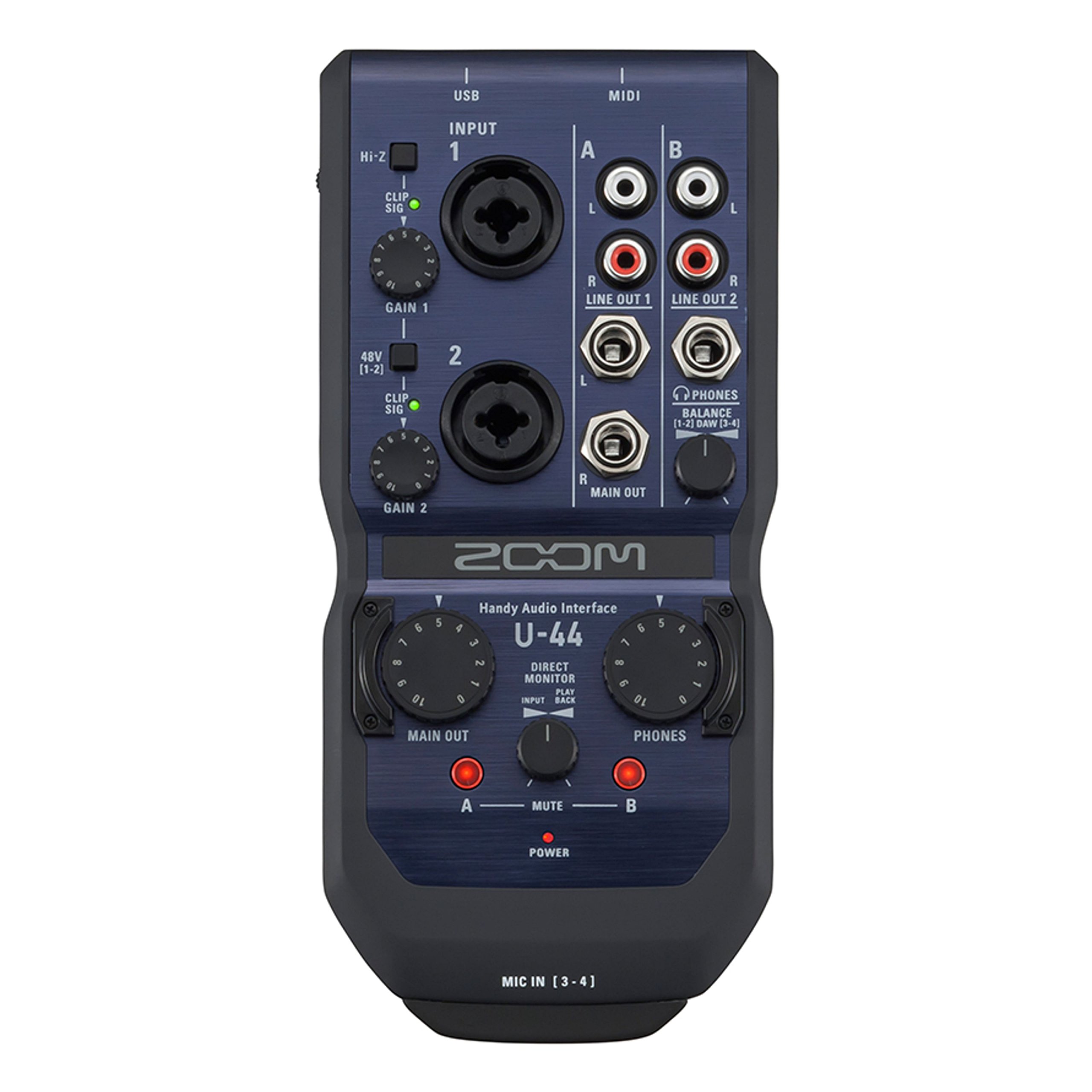 Zoom U-44 Mobile Phone Audio Interface