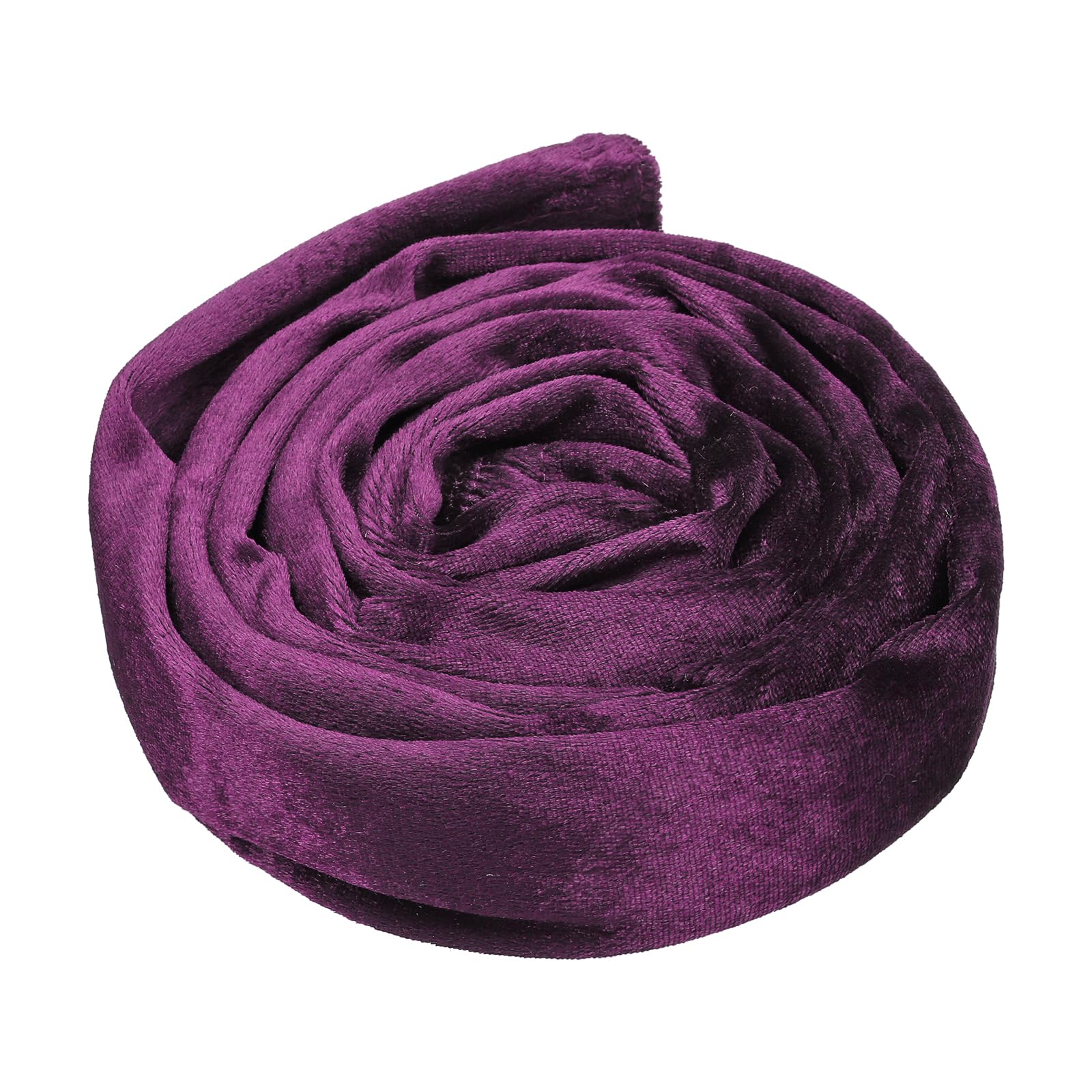 PATIKIL 1.97" x 6Ft Chandelier Chain Cord Cover, 1 Pcs Velvet Cloth Fabric Chain Sleeve for Chandelier, Wires Swing, Cable, Purple