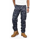 BACKBONE Mens Casual Street Fashion Camo Cargo Pants Army Combat Military BDU Pants Work Hunt Pants