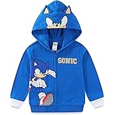 SEGA Sonic the Hedgehog Boys Fleece Zip Up Hoodie for Toddler and Big Kids
