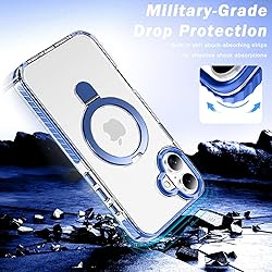 UMIONE for iPhone 16 Plus Clear Magnetic case with