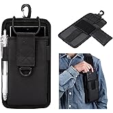 Compatible with iPhone 16 15 14 13 12 Pro XR Backpack Strap Pouch,Backpack Attachment Cell Phone Pouch Holster Belt Clip Holder Carrying Case for Galaxy S25,S24,S23 Plus,S22