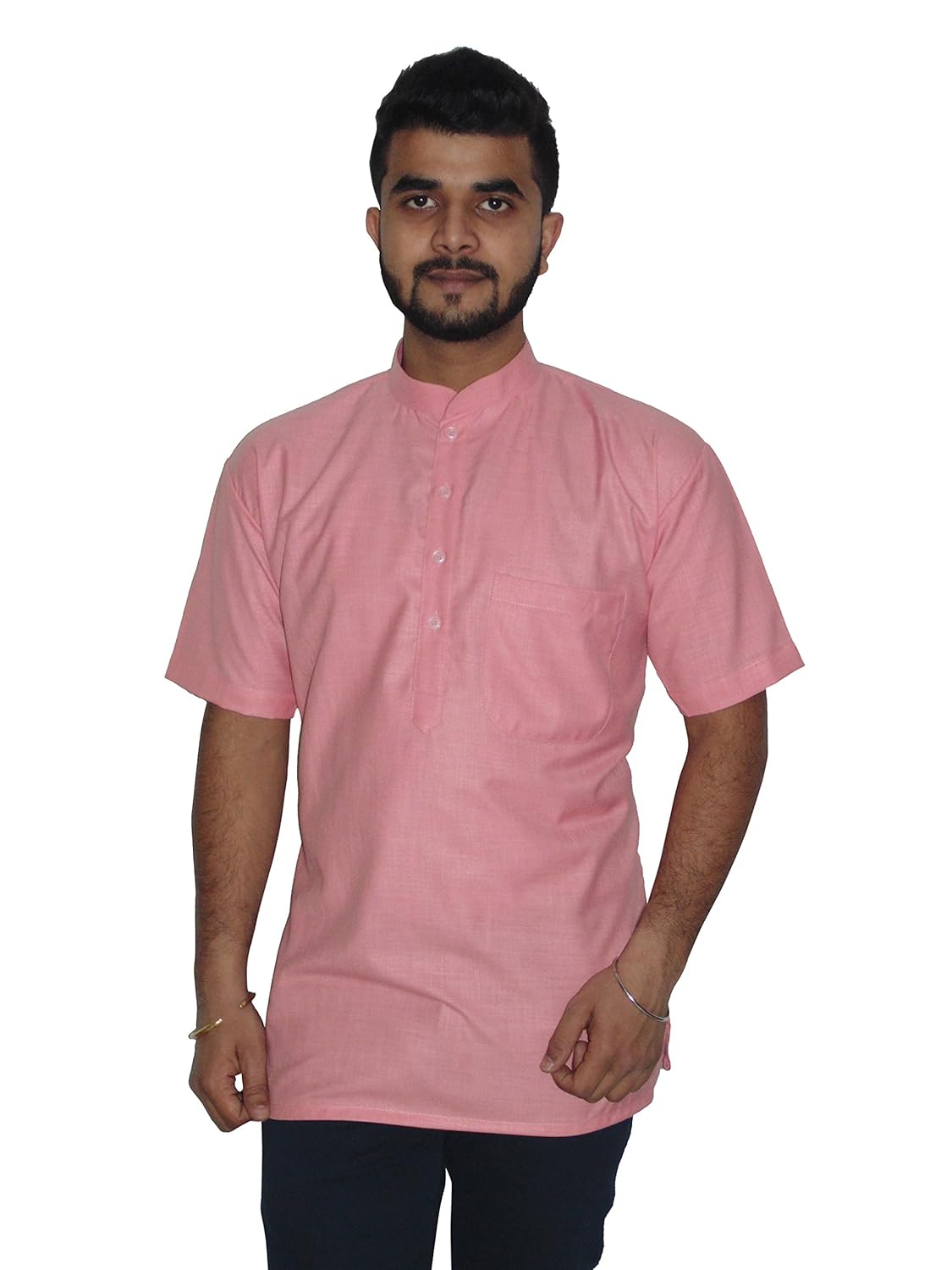badoliya's kurta for men's (light pink)