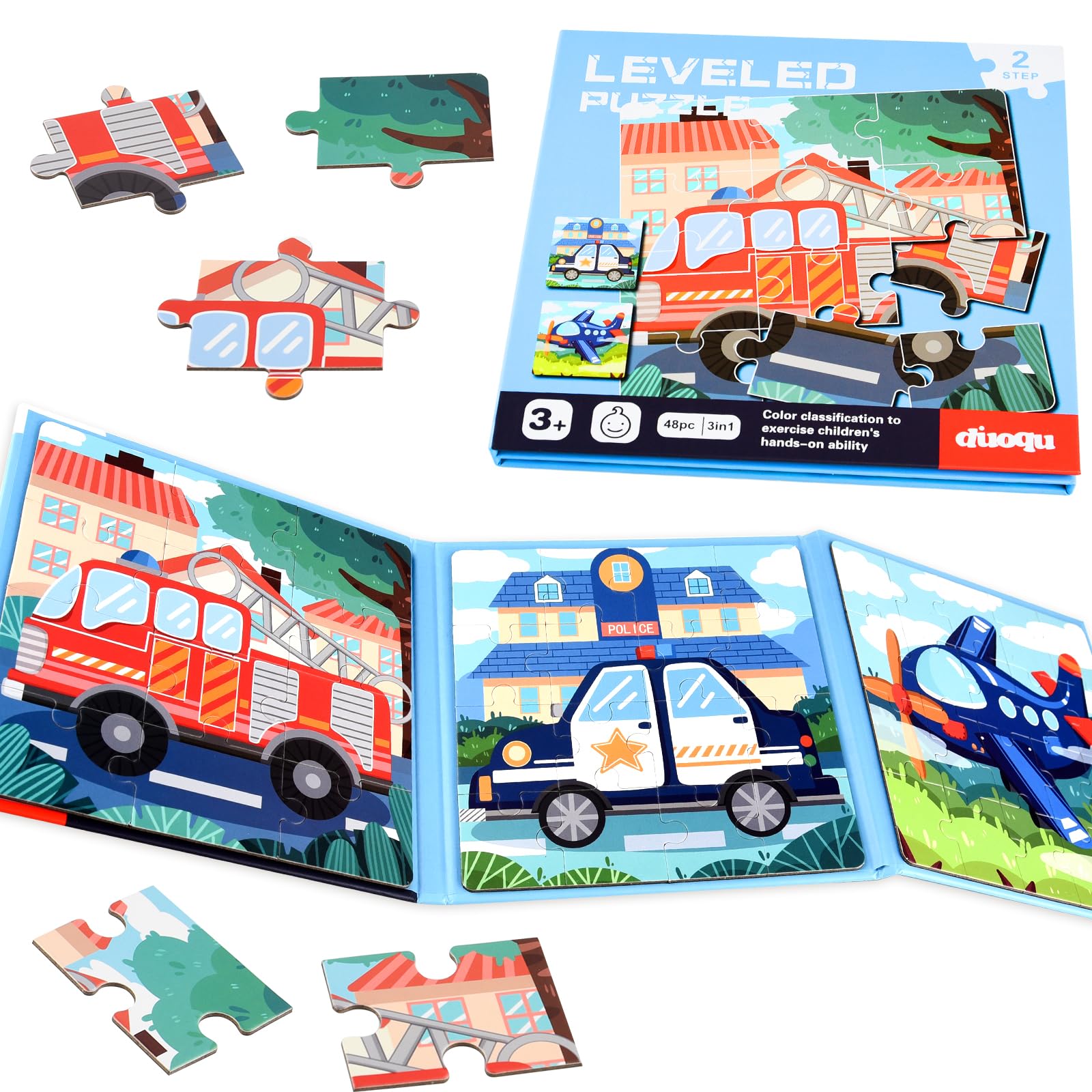 NEBURORA Magnetic Puzzles for Toddlers, Educational Travel Toys for Kids Ages 2-5, Activities Toy Gift for Preschool Learning,Kids Birthday Gifts