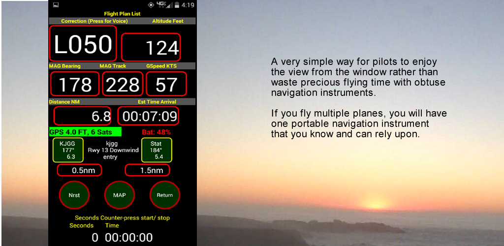 GPS VFR Airplane Worldwide Navigation