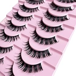 Russian D Curl Strip Lashes Fluffy False Eyelashes