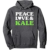 Kale I Love Kale Funny Food Pullover Hoodie