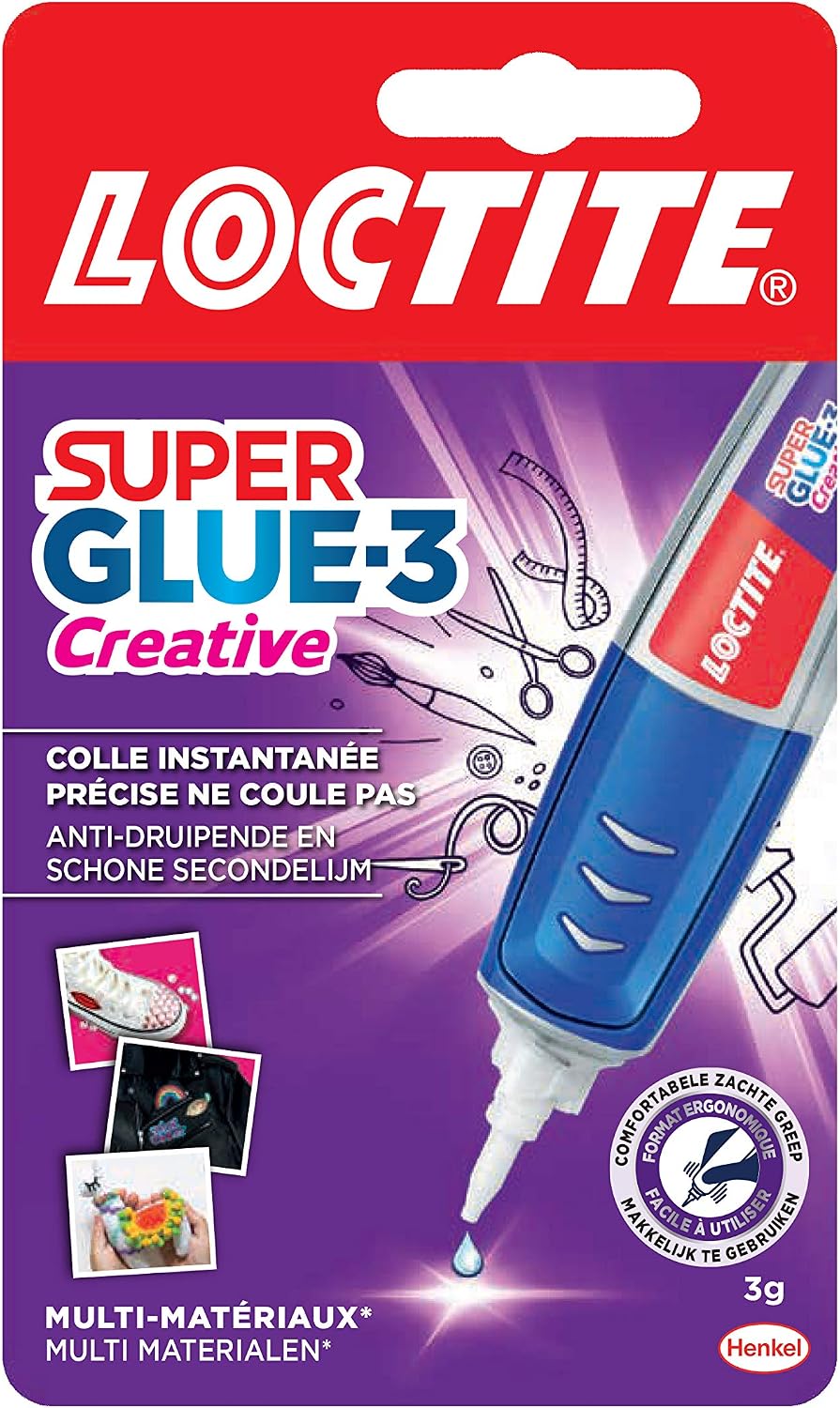 Loctite Strong Glue/Super Glue 3 - Perfect Pen 3g, Red, 9.8 x 2.3 x 16.5 cm