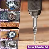 YURINWOO 9Pcs Damaged Screw Extractor Set 63-65HRC HSS 6542 Twist Drill view 3