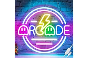 Basaneon Gamer Neon Sign for Gamer Room Decor, Dimmable Arcade Neon Signs for Wall Decor, USB Powered Bright LED Neon Gaming Signs for Boys Room, Best Gamer Gifts for Teenage Boys, Kids(13.3”x13.3”)