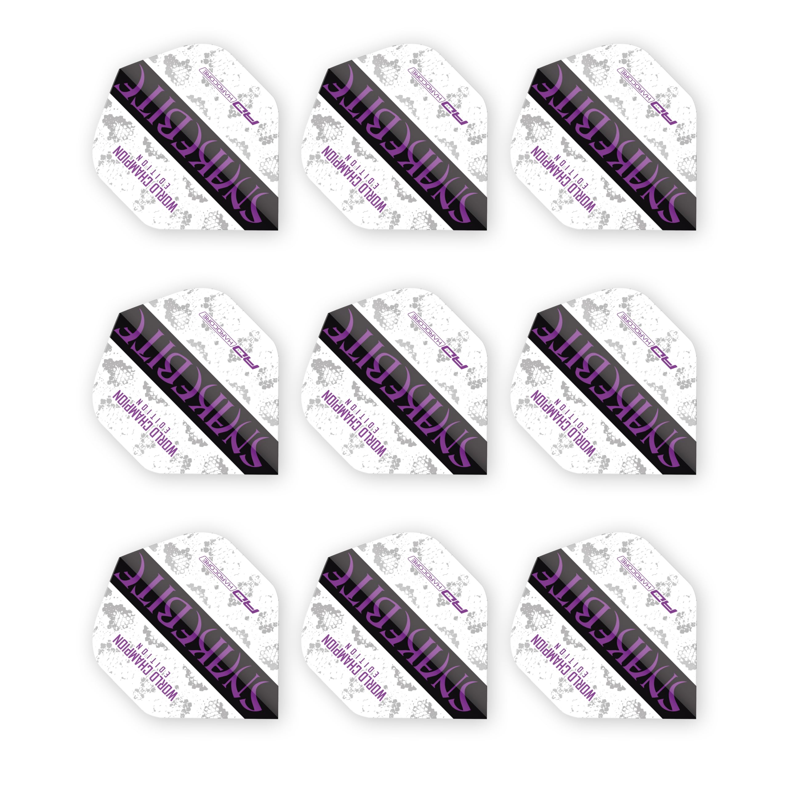 Snakebite World Champion Edition White Hardcore Flights — image 1